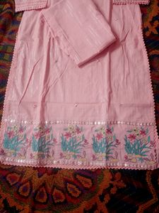 Cotton Lurex Suit Set
