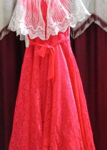 Pink Lace Party Dress