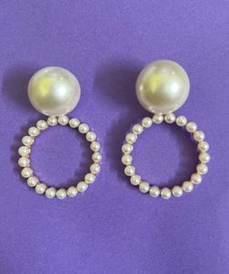 Pearl Hoop Earrings