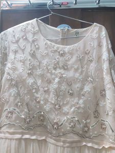 Floral Print Net gown