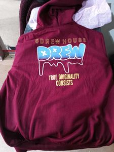 Burgundy Zip-Up Hoodie