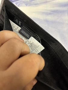 Armani Exchange Black Leather Wallet