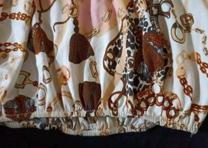 Patterned Long Sleeve Top