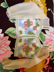 Vintage Crochet Floral Top