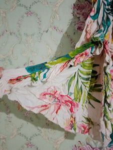 off shoulder top floral print
