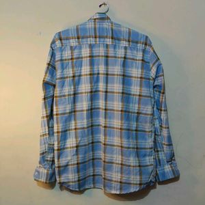 Blue Plaid Shirt