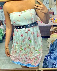 Floral Print Padded Sundress