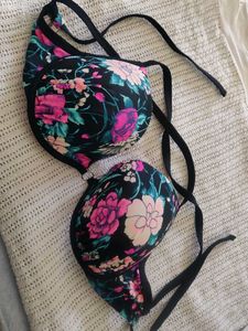 Floral Print Bra
