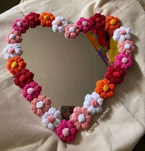 Crochet Puff Flowers Random 12 Colors