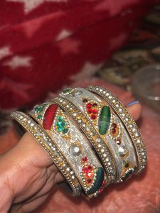 Set of Embellished Bangles