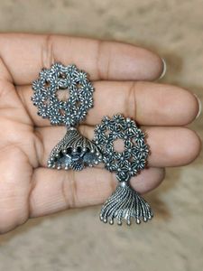 Floral Jhumka Earrings