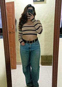 Striped Crop Top