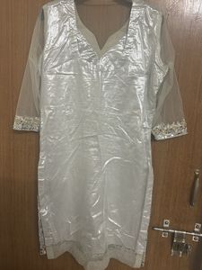 Silver Embroidery Kurta