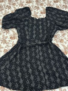 Cute Black Polka Dot Dress