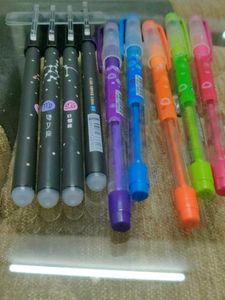 4 Erasable Pens With Free 3 Normal Pen