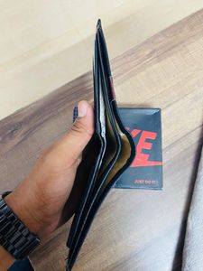 Leather Wallet With Nike Logo