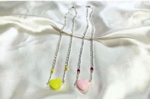 Combo - Y2K Heart Charm Necklace