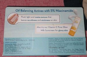 Wishcare Niacinamide Oil Balance Fluid Sunscreen