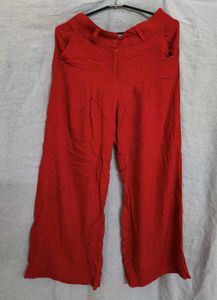 Red palazzo Trousers