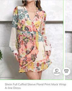 Floral Print Wrap Dress