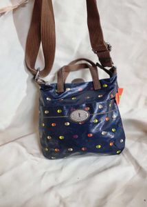 Fossil Key-Per Coated Canvas Crossbody