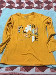 Yellow Amore Long Sleeve Top