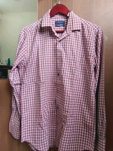 Men Formal Shirt - Grape Color Checked
