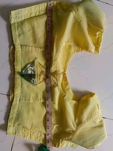 Coin Drop!!! Lemon Yellow Saree With Blouse