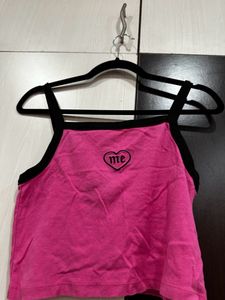 Pink Crop Top