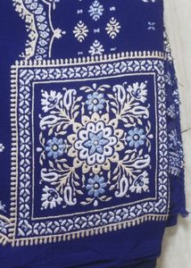 Blue Partywear Sari