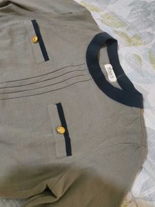 Elegant Olive Green Knit Top