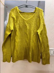 Olive Green Cable Knit Sweater