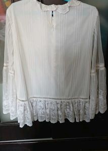 Elegant Lace Detail Blouse