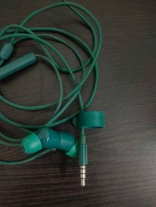 Green Wired Earphones (working)