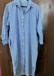 Striped Shirt Dress