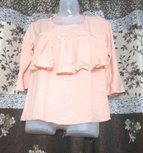 Beautiful Peach Colour Top Best Quality 💥💯💯🎉🎉🎉
