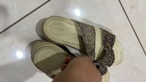 Crocs Leopard Print Slides