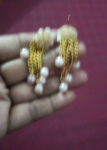 Handmade Elegant Pearl Drop Earrings