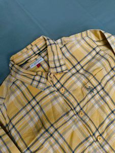 U.S. Polo Assn. Yellow Plaid Shirt