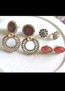 Assorted Earrings - 8 Pairs