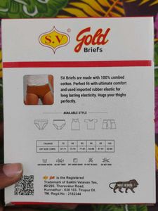 S.V. Gold Briefs - Pack of 6