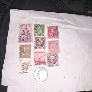 Rare 1940s-1970s vintage USA Stamps