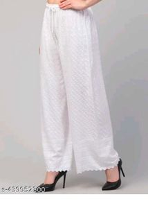 Chikankari Palazzo Full Embroidery(Price Drop)