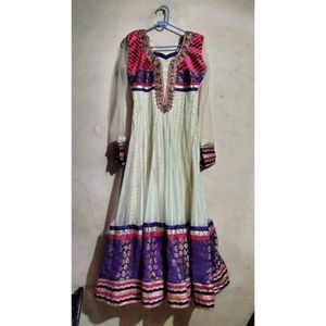 Anarkali Dress with Net Fabric