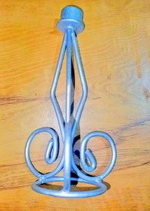 Silver Metal Candle Holder