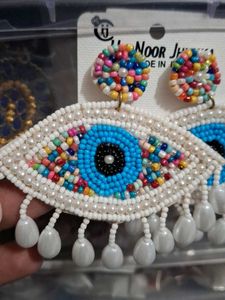 Evil Eye Beaded Earrings