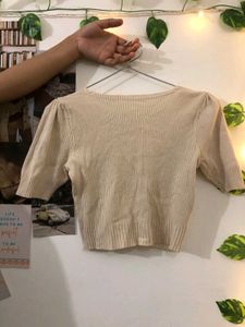 Off White Crop Top.