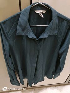 H &amp;M Green Formal Shirt