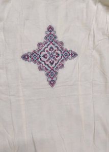 Women Off White Printed Kurta Set