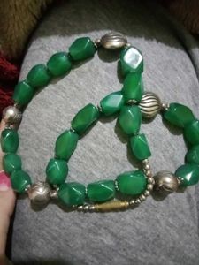 Vintage Green Stone Neck Piece